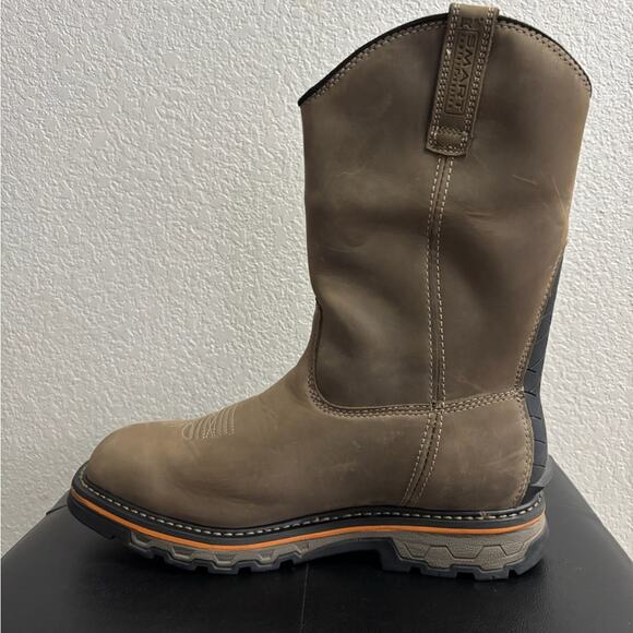 Timberland Pro Men’s Tan Western Style Waterproof Work Boots Size 10.5